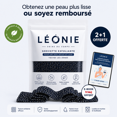 Serviette de douche exfoliante - Léonie