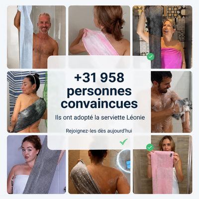 Serviette de douche exfoliante - Léonie
