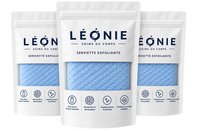 Serviette de douche exfoliante - Léonie