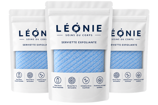 Serviette de douche exfoliante - Léonie